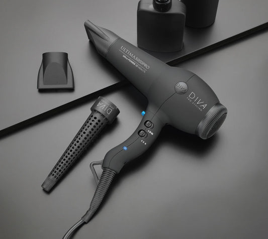 Diva - Ultima 5000 Black Hairdryer With Wand