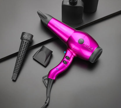 Diva - Ultima 5000 Hot Pink Hairdryer With Wand