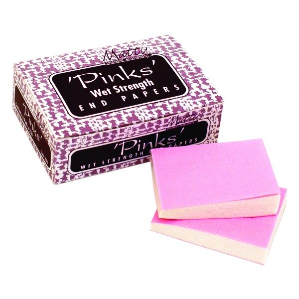 Matty 'Pinks' Wet Strength End Papers [6x250]