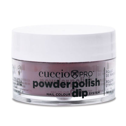 Cuccio Powder Polish Dip 14g - Plum with Black Undertones