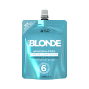 ASP System Blonde ammonia-free crème lightener pouch for professional hair lightening, 250g