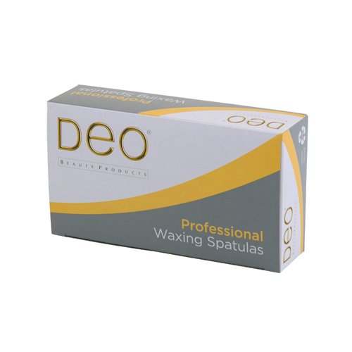 deo professional waxing spatulas in a box on a white background