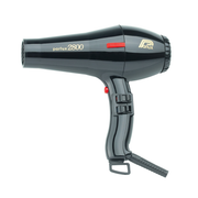 Parlux 2800 professional black hair dryer, ergonomic handle, for salon or home use