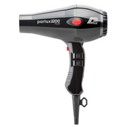 Parlux 3200 Plus black professional hair dryer, side view, for salon hair styling