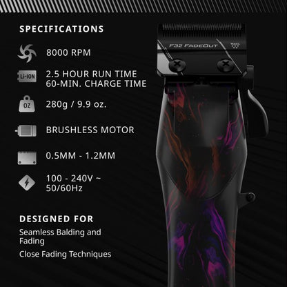 Wahl Professional Clipper - Vapor With F32 Fadeout Blade Limited Edition