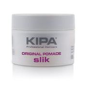 A container of Kipa Original Pomade Slik, designed for long hair grooming.