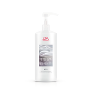 A package of Wella True Grey Range hair color product with a white and grey design and the text 'TRUE GREY' prominently displayed.