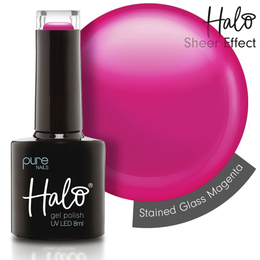 Halo Gel Polish 8ml - Stained Glass Magenta