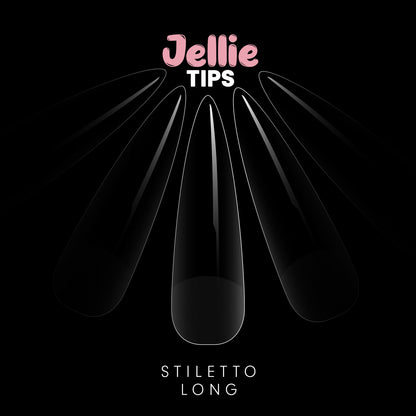 Halo Jellie Nail Tips - Stiletto Long