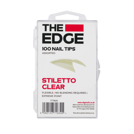 The Edge Nails - Stiletto Clear Tips [100]