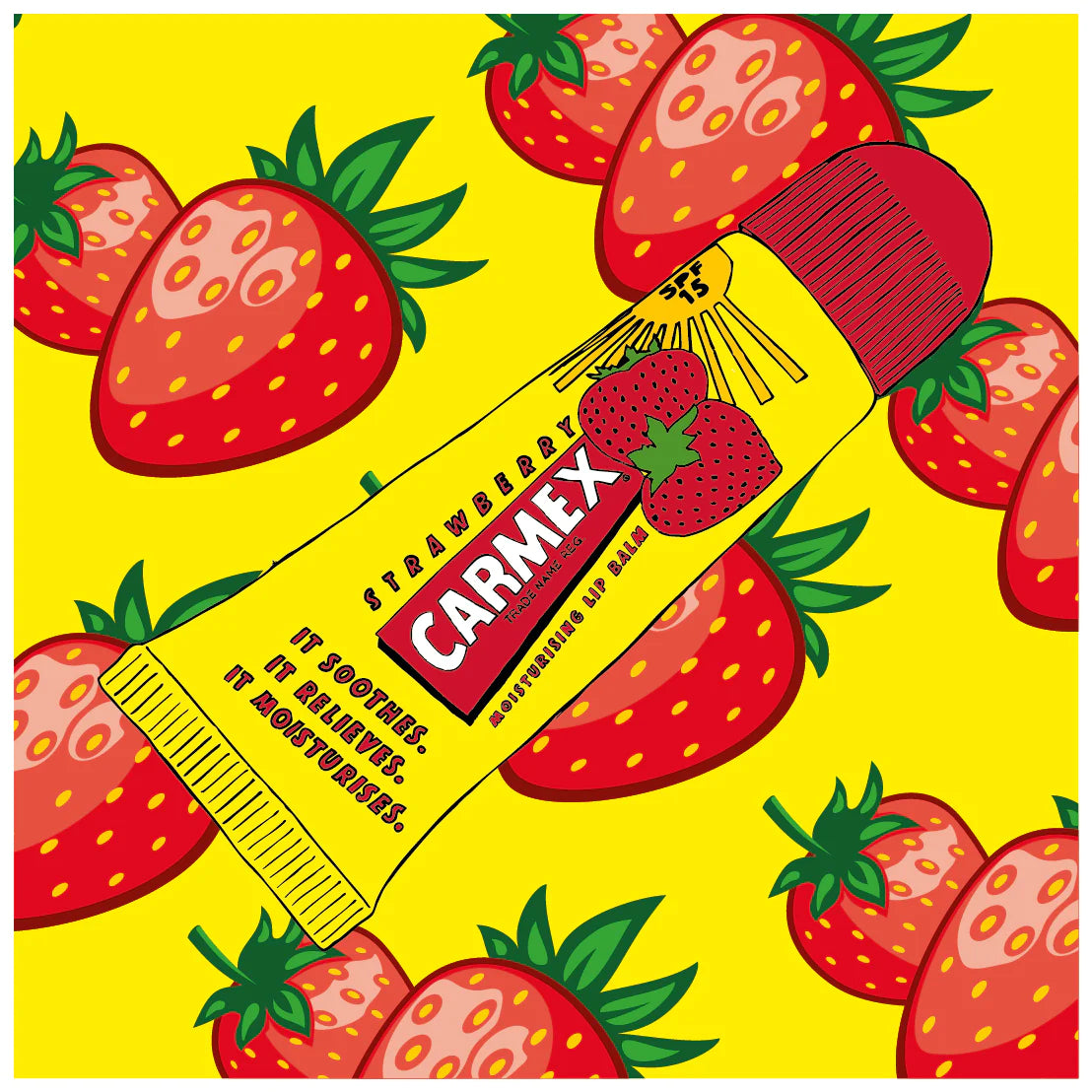 CARMEX Strawberry Lip Balm Tube