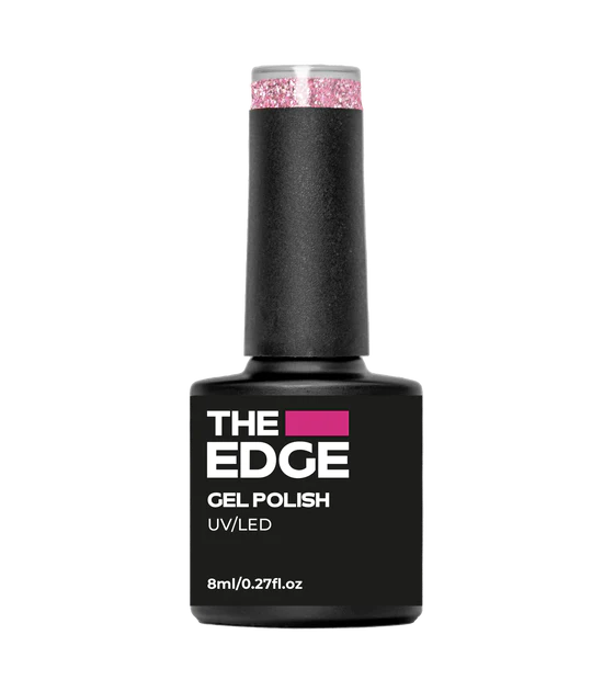 The Edge Nails Gel Polish - The Ballet Pink Glitter