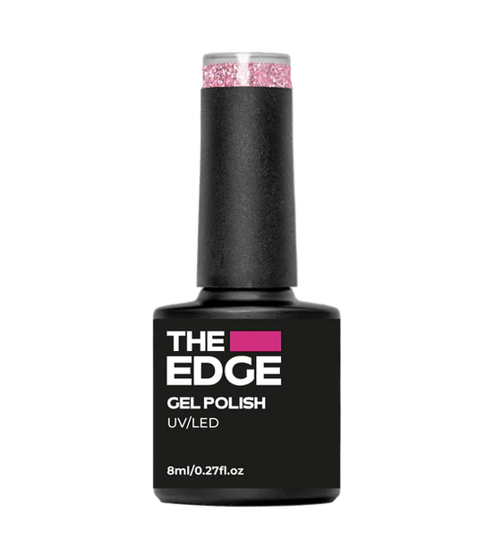 The Edge Nails Gel Polish - The Ballet Pink Glitter