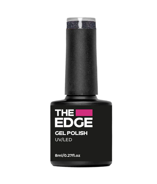 The Edge Nails Gel Polish - The Steel Blue Glitter