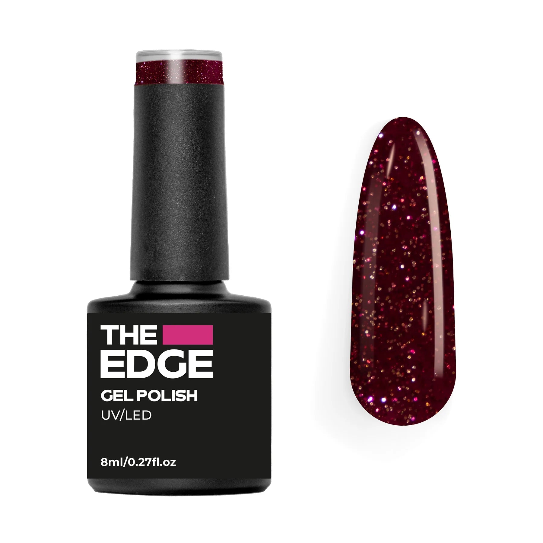 The Edge Nails Gel Polish - The Chestnut Glitter