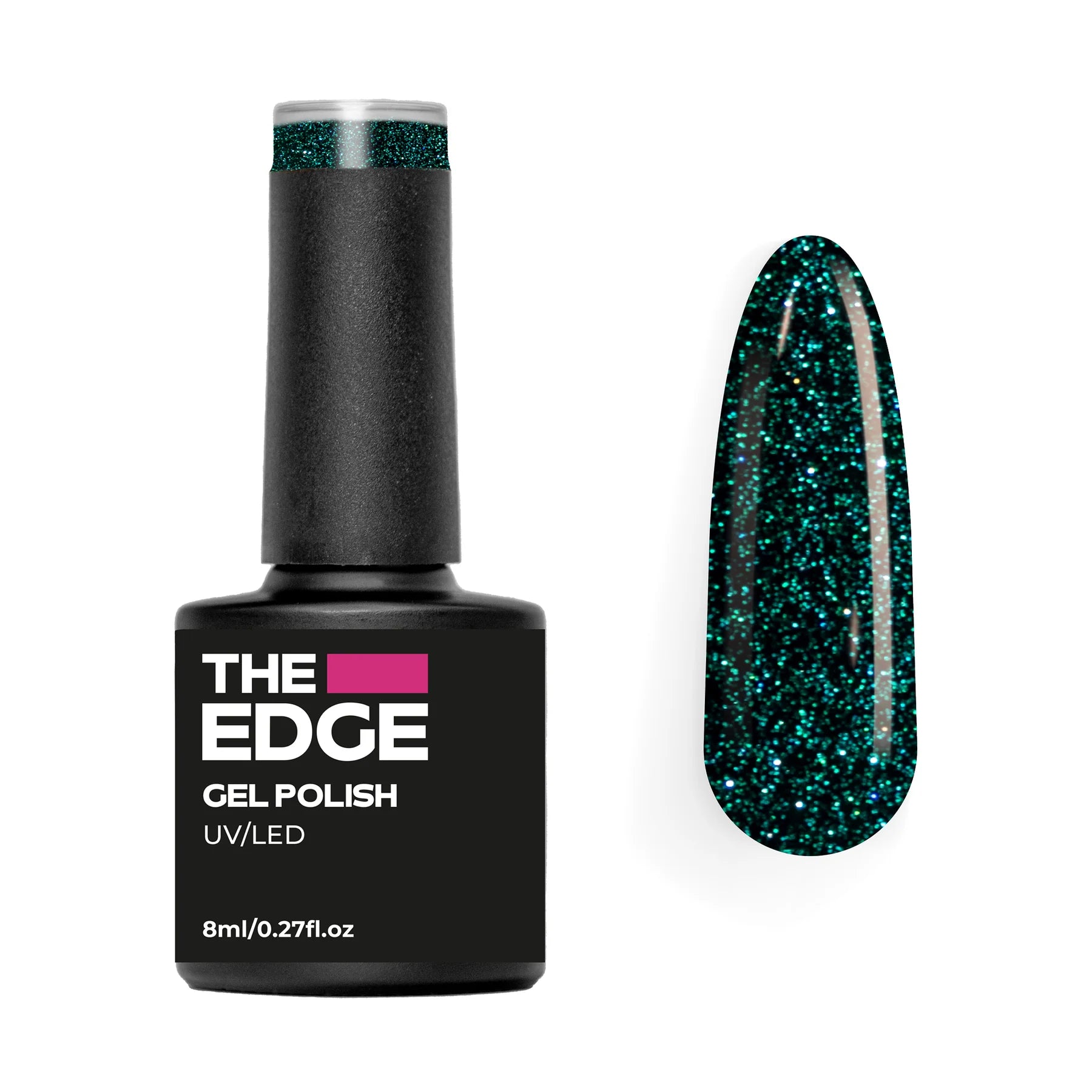 The Edge Nails Gel Polish - The Emerald Glitter
