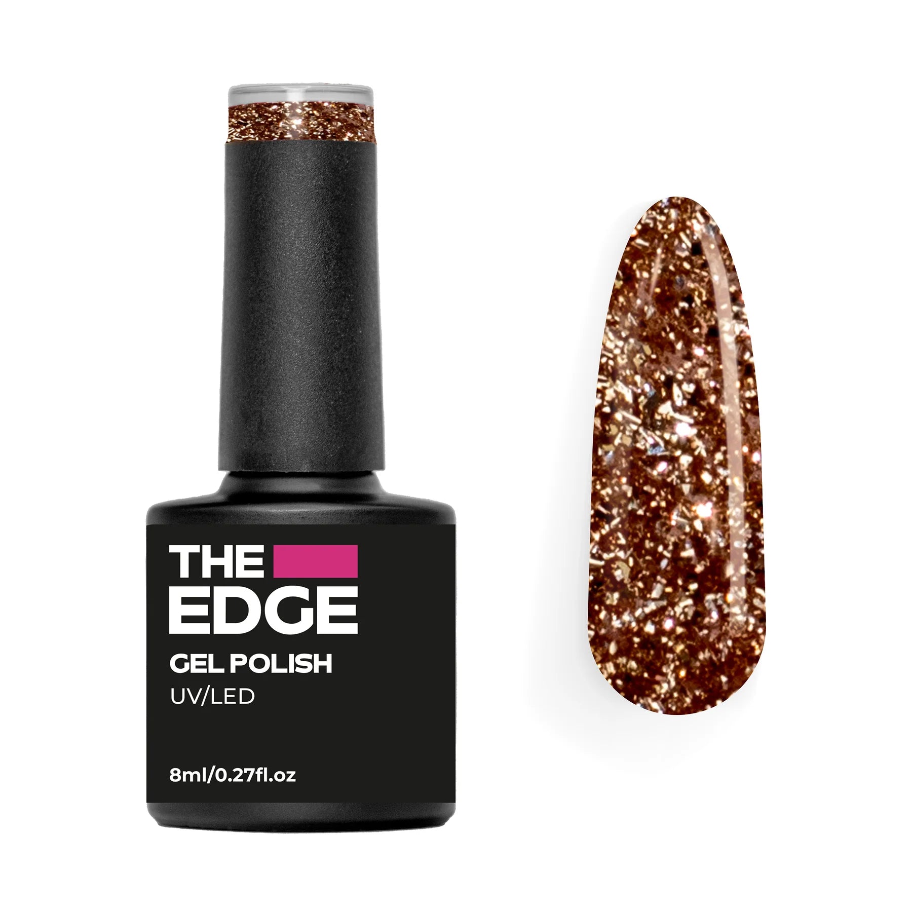 The Edge Nails Gel Polish - The Gold Glitter