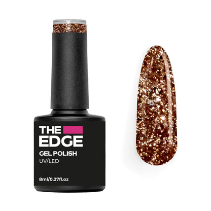The Edge Nails Gel Polish - The Gold Glitter