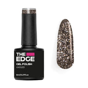 The Edge Nails Gel Polish - The Gold & Black Glitter