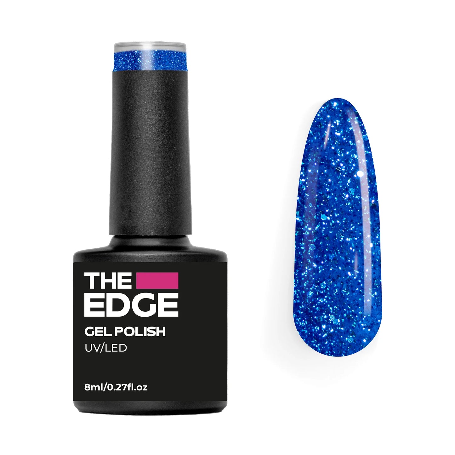 The Edge Nails Gel Polish - The Ocean Blue Glitter