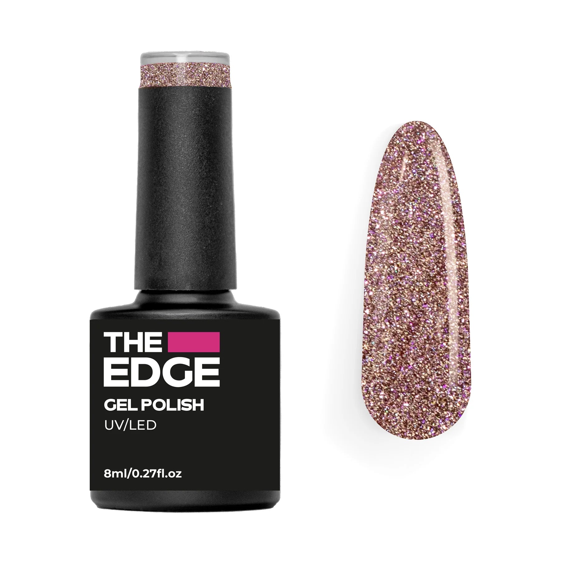 The Edge Nails Gel Polish - The Rose Glitter