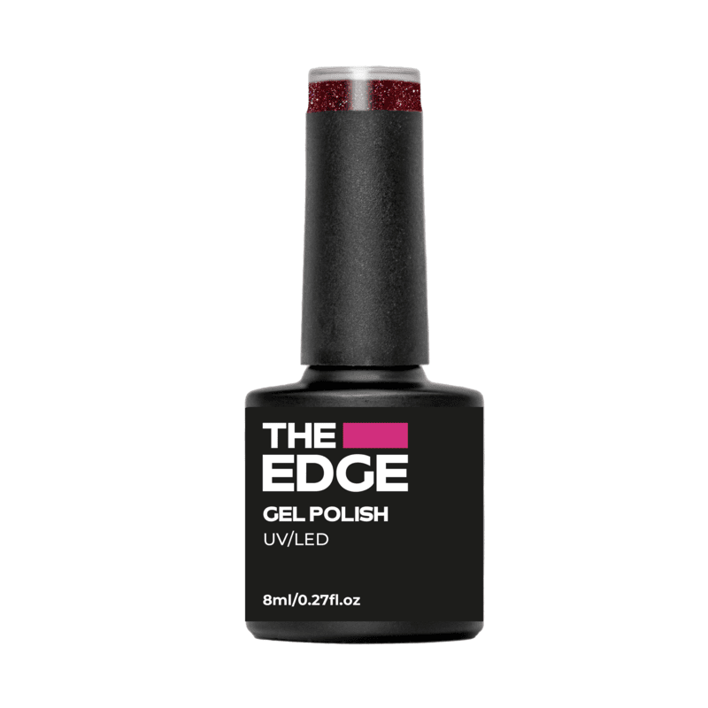 The Edge Nails Gel Polish - The Rouge Glitter