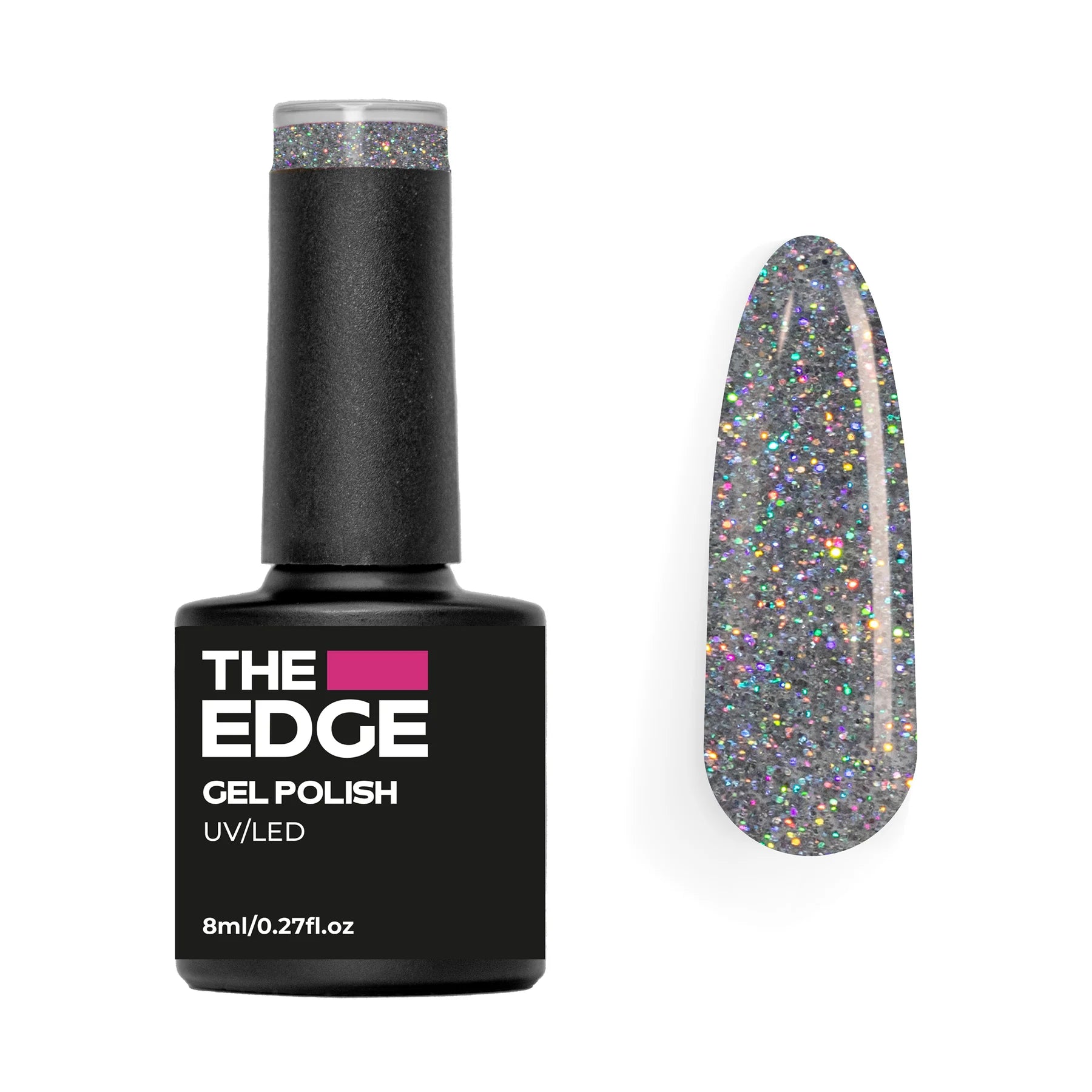 The Edge Nails Gel Polish - The Silver Glitter