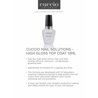 Cuccio Nail Polish - High Gloss Top Coat