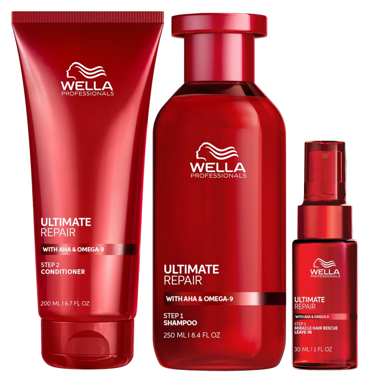 Wella Ultimate Repair Trio Set, conditioner shampoo and serum