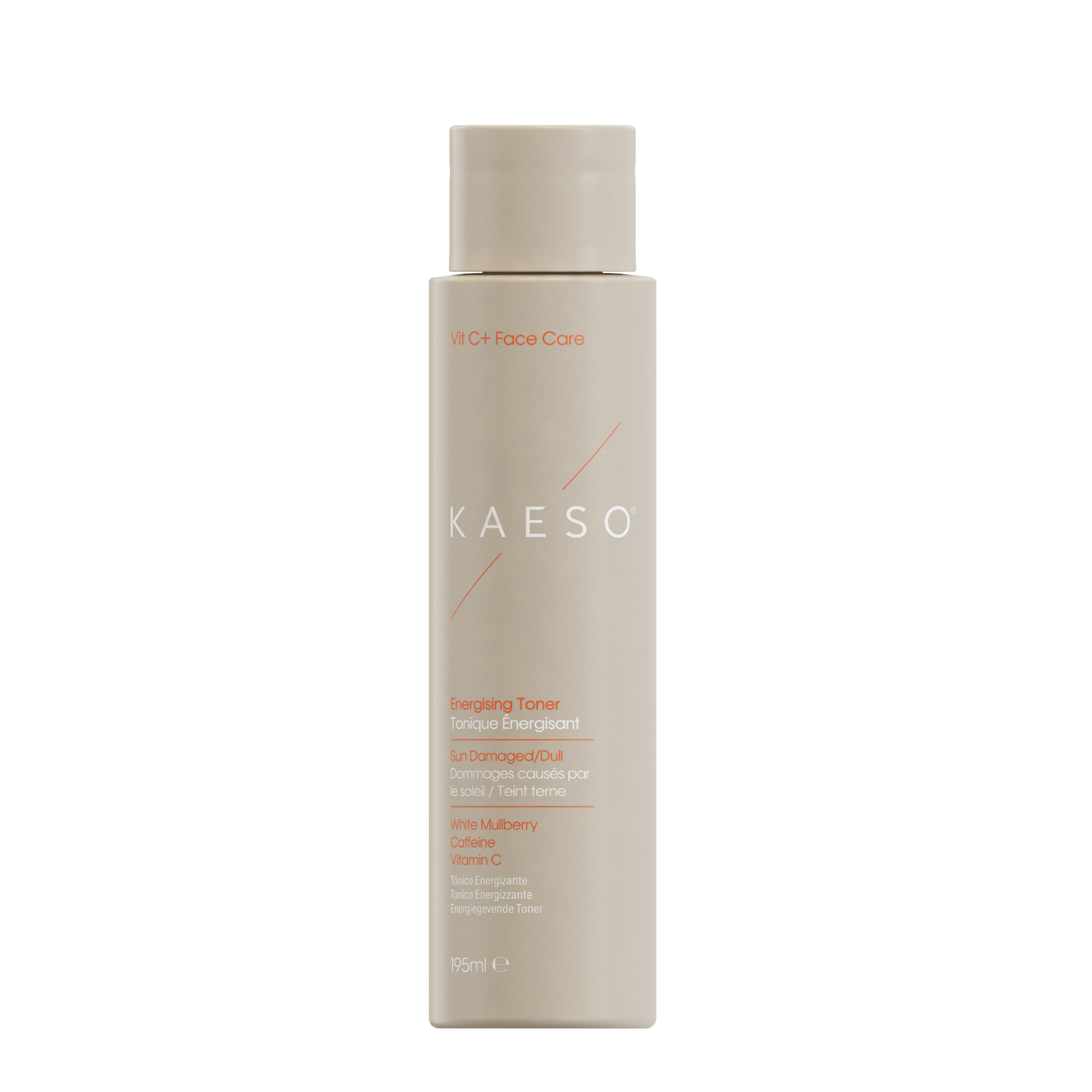 KAESO 9-in-1 Face Care Weightless Toner in a 100ml cylindrical bottle, featuring a light beige design with orange and white text on a clean white background.