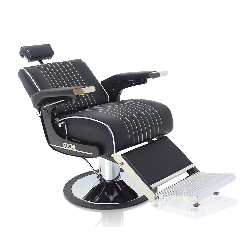 REM Voyager Barbers Chair Black – Professional Hydraulic Barber Chair