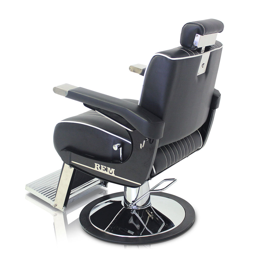 REM Voyager Barbers Chair Black – Professional Hydraulic Barber Chair