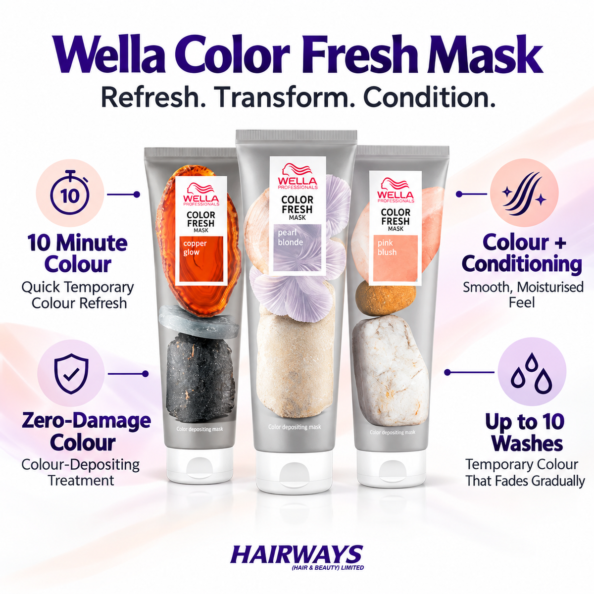 Wella Color Fresh Mask 10 minute temporary colour and conditioning benefits
