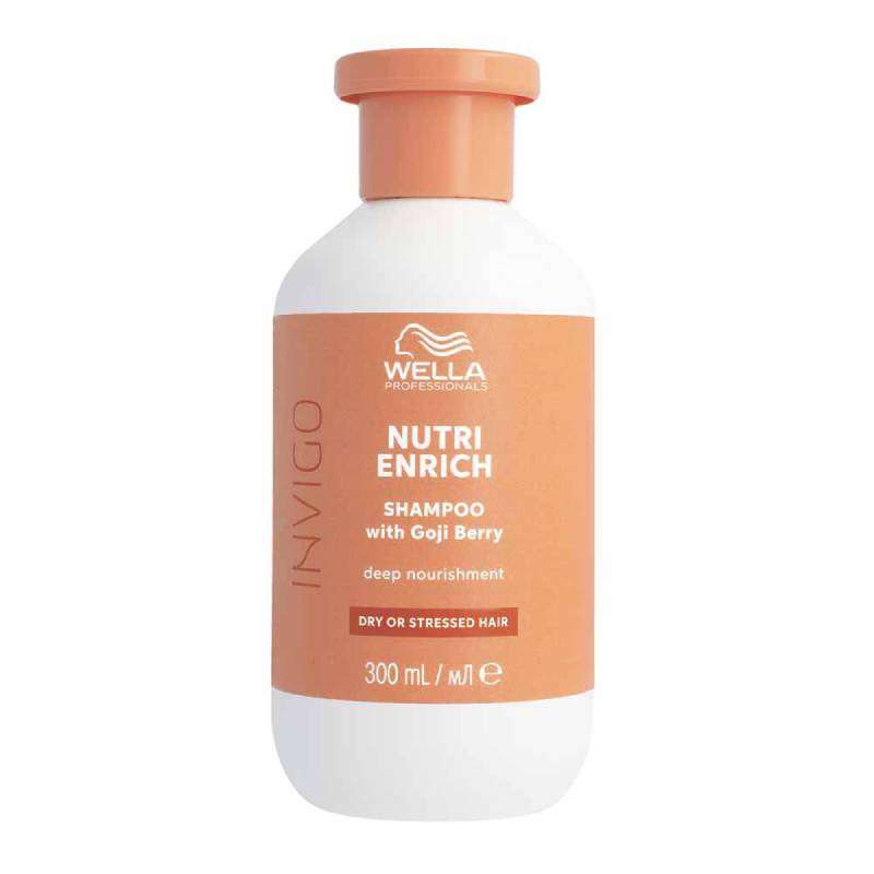 Wella Invigo Nutri Enrich shampoo bottle on a white background