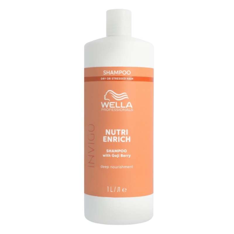 Wella Nutri Enrich shampoo bottle on a white background