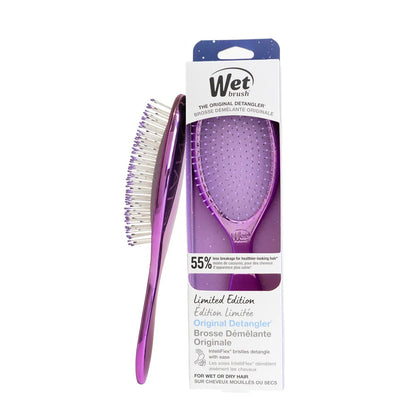Wet Brush Festive Finish Original Detangler – Purple, Silver & Blue