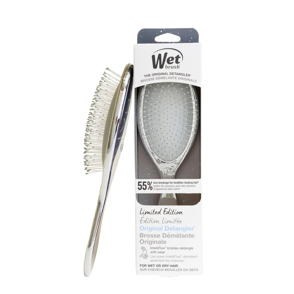 Wet Brush Festive Finish Original Detangler – Purple, Silver & Blue