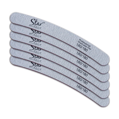 Star Nails - Zebra Boomerang File 180 6pk