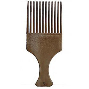 Large Woodgrain Afro Comb