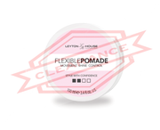 Leyton House Flexible Pomade hair styling product 100ml in clearance, on white background