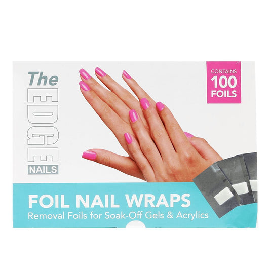 The Edge Nails - Foil Nail Wraps With Pads 100pk