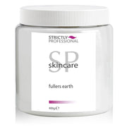 Jar of Strictly Professional fullers earth on a white background