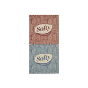 Two packages of Softy brand products on a white background
