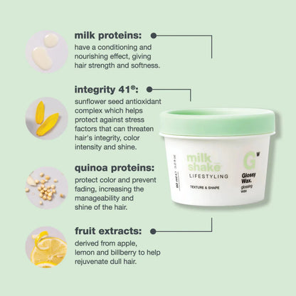 Milk_shake Glossy Wax 90ml – Flexible Hold Styling Wax with Shine