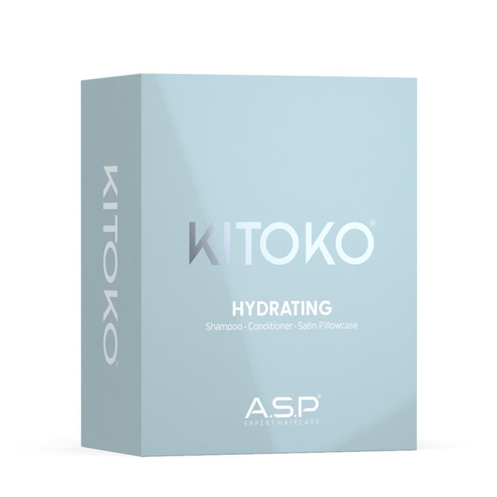 Kitoko Hydrating Gift Set with Satin Pillow Case – Intense Moisture & Frizz-Free Shine