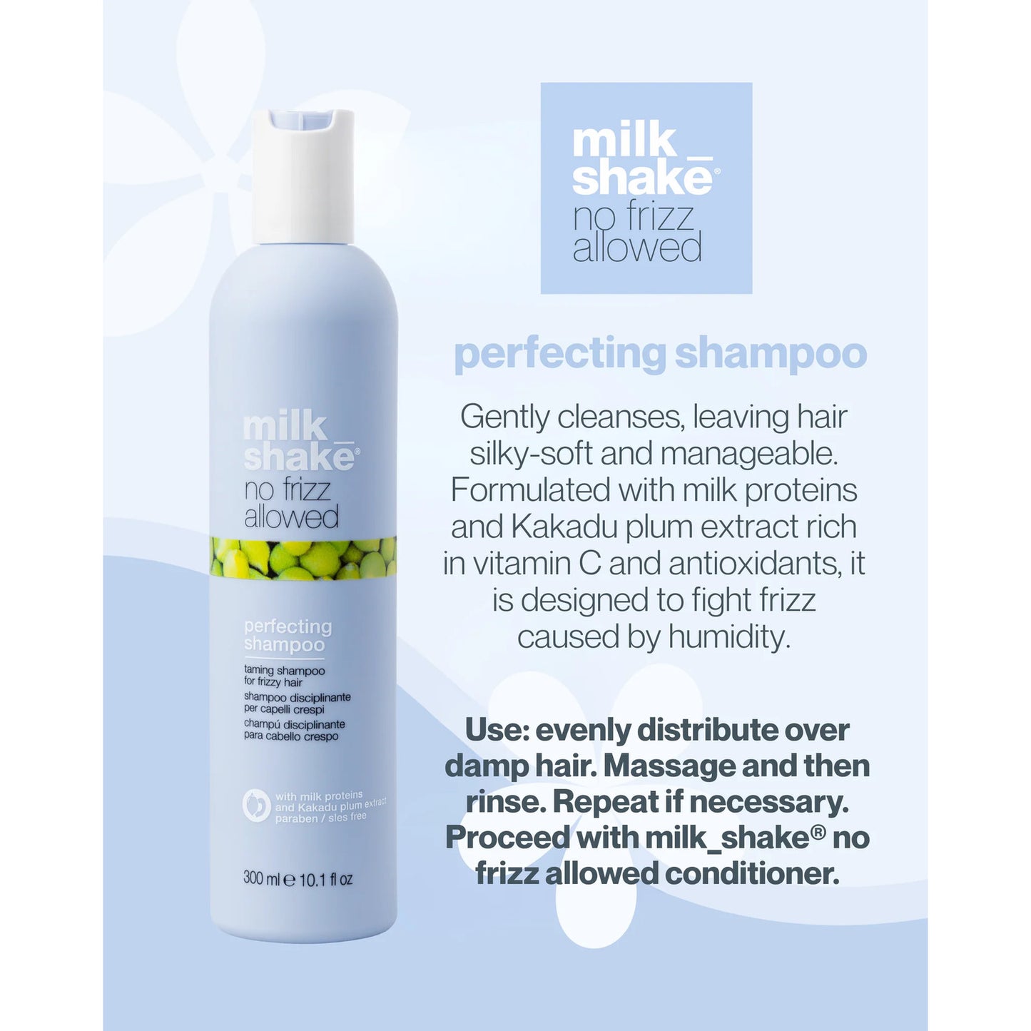 Milkshake No Frizz Allowed Perfecting Shampoo
