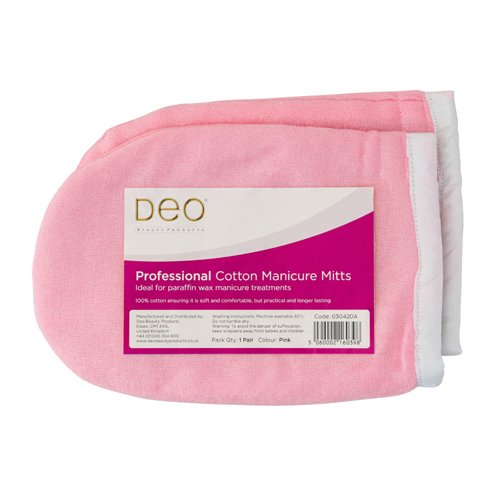 Deo - Towelling Mitts Pink 2pk
