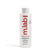 Shampoo bottle with 'm.lab reational fortifying' branding on a white background