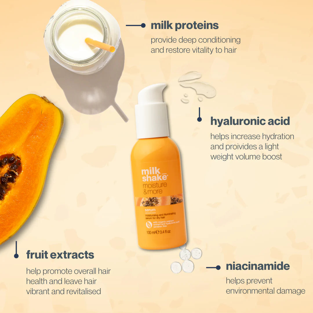 Milk_shake Moisture & More Serum 100ml – Hydrating Leave-In Hair Treatment