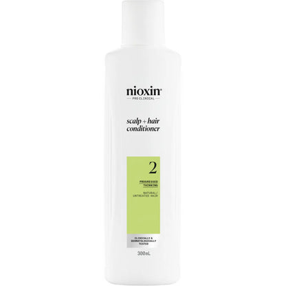 Nioxin scalp and hair conditioner bottle on a white background